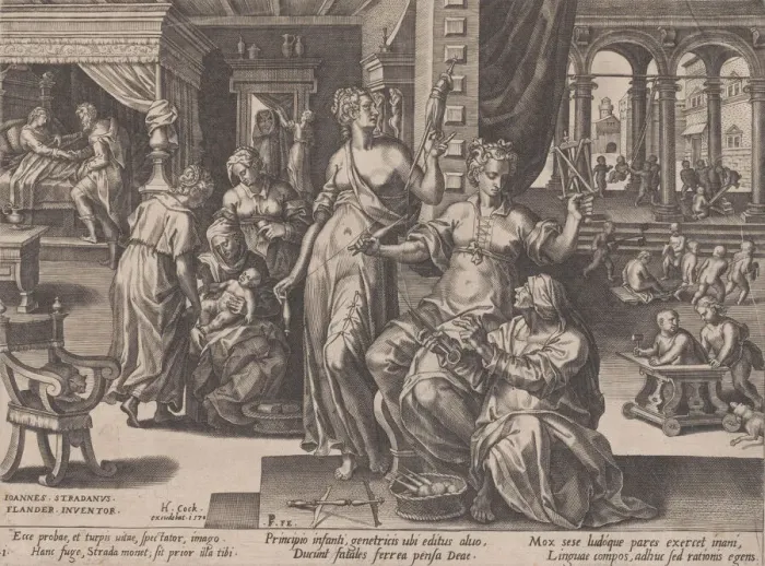 Framed Print : Child Birth, from The Course of Human Life, 1570. Creator: Pieter Furnius Framed Print : Child Birth, from The Course of Human Life, 1570. Creator: Pieter Furnius