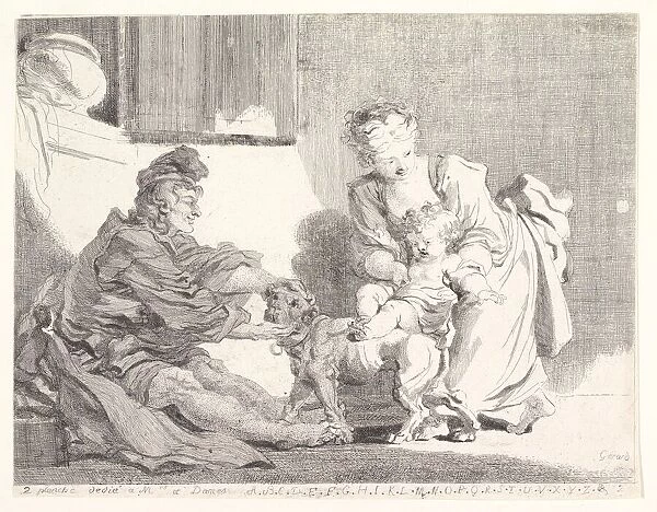 The Child and the Bulldog, 1778. Creator: Marguerite Gerard