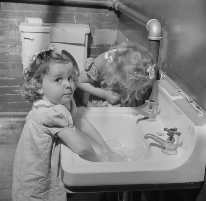 Framed Print : A child care center opened September 15, 1942 for thirty children, New Britain, Connecticut, 1943. Creator: Gordon Parks Framed Print : A child care center opened September 15, 1942 for thirty children, New Britain, Connecticut, 1943. Creator: Gordon Parks