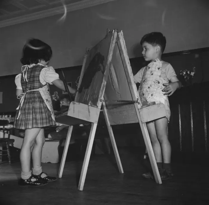Framed Print : A child care center, opened September 15, 1942, for thirty child... New Britain, Connecticut, 1943. Creator: Gordon Parks