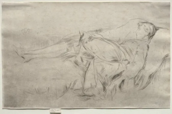 Framed Print : A Child on a Couch, No. 2. Creator: James McNeill Whistler (American, 1834-1903) Framed Print : A Child on a Couch, No. 2. Creator: James McNeill Whistler (American, 1834-1903)