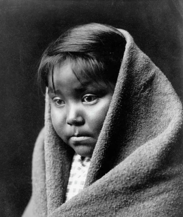 Framed Print : A child of the desert, c1904. Creator: Edward Sheriff Curtis Framed Print : A child of the desert, c1904. Creator: Edward Sheriff Curtis