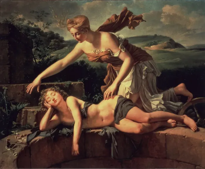 Framed Print : Child and Fortuna. Artist: Bouillon, Pierre (1776-1831) Framed Print : Child and Fortuna. Artist: Bouillon, Pierre (1776-1831)
