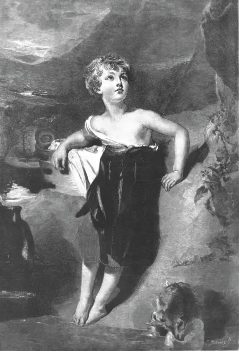 Framed Print : A Child with a Kid'; after Sir Thomas Lawrence, P.R.A, 1890. Creator: Charles Roberts Framed Print : A Child with a Kid'; after Sir Thomas Lawrence, P.R.A, 1890. Creator: Charles Roberts