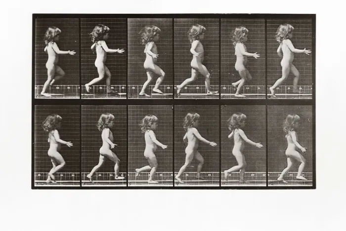 Framed Print : Child running, Plate 469 from Animal Locomotion, 1887 (photograph) Framed Print : Child running, Plate 469 from Animal Locomotion, 1887 (photograph)