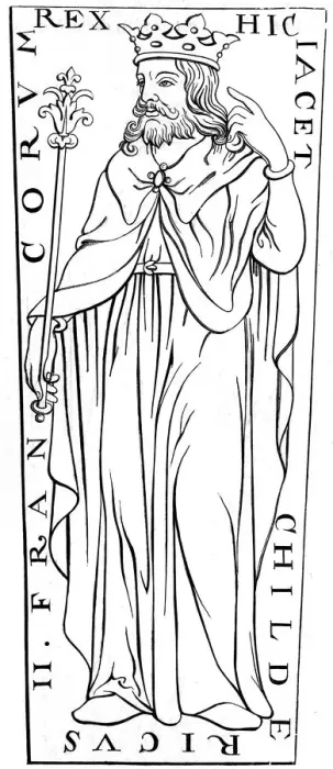 Framed Print : Childeric II (c653-675), 12th century (1849) Framed Print : Childeric II (c653-675), 12th century (1849)
