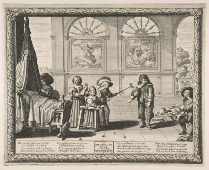 Framed Print : Childhood, 1636. Creator: Abraham Bosse Framed Print : Childhood, 1636. Creator: Abraham Bosse