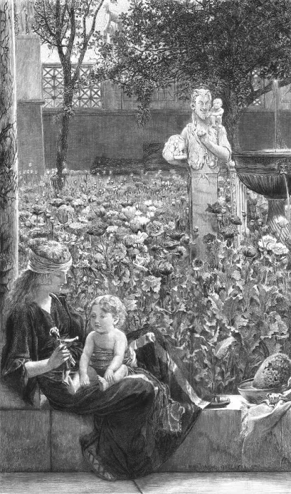 Framed Print : Childish Affections, after Lawrence Alma-Tadema, R.A. c1880-83. Creator: Charles Olivier Murray Framed Print : Childish Affections, after Lawrence Alma-Tadema, R.A. c1880-83. Creator: Charles Olivier Murray