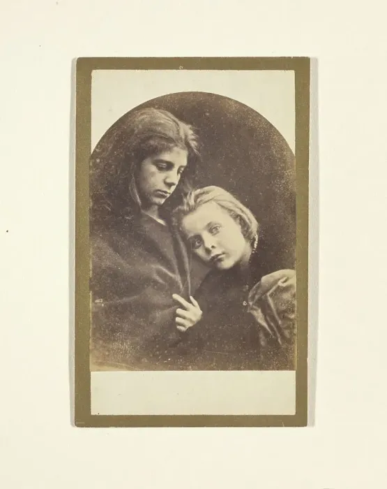 Framed Print : Two Children, 1870. Creator: Julia Margaret Cameron Framed Print : Two Children, 1870. Creator: Julia Margaret Cameron