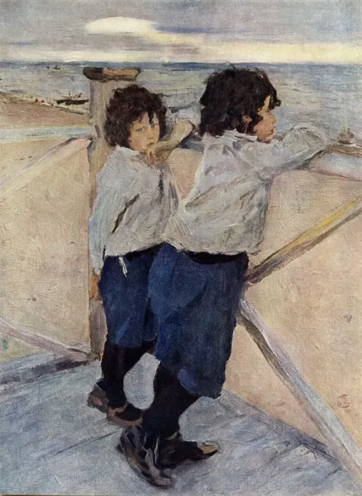 Framed Print : Children, 1899, (1939). Creator: Valentin Serov Framed Print : Children, 1899, (1939). Creator: Valentin Serov