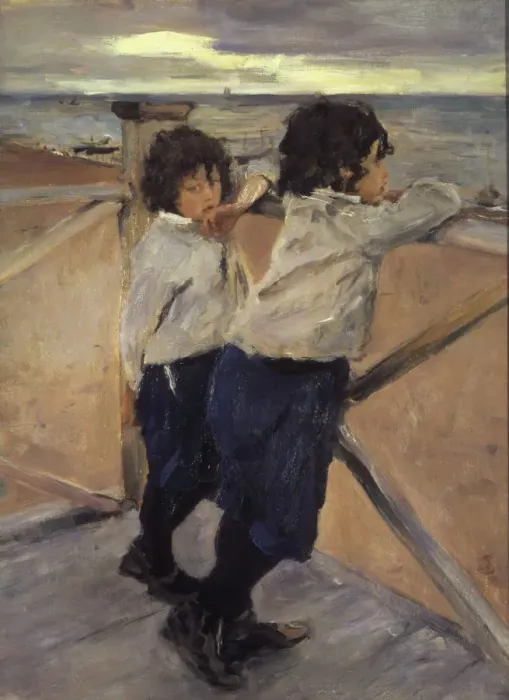 Framed Print : Children, 1899. Artist: Valentin Serov Framed Print : Children, 1899. Artist: Valentin Serov