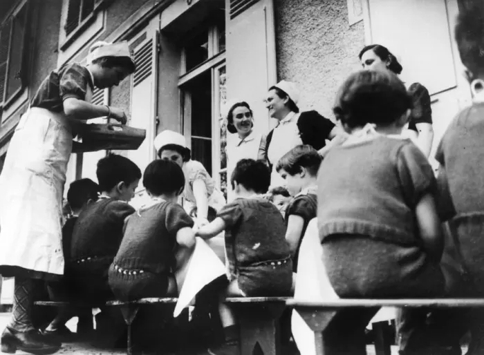 Framed Print : Children in the care of the Health Ministry, France, World War II, 1940-1944 Framed Print : Children in the care of the Health Ministry, France, World War II, 1940-1944
