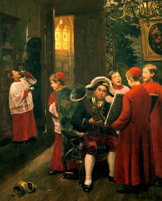 Framed Print : Children of Chorus, c1900-1930. Artist: Paul Charles Chocarne-Moreau Framed Print : Children of Chorus, c1900-1930. Artist: Paul Charles Chocarne-Moreau