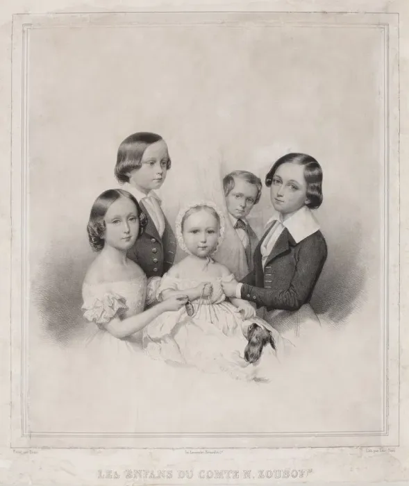 Framed Print : Children of Count Nikolay Alexandrovich Zubov Framed Print : Children of Count Nikolay Alexandrovich Zubov