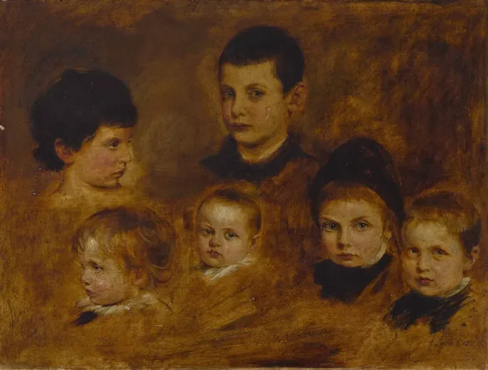 Framed Print : Six children of the Crown Prince Ludwig of Bavaria (1845-1921), 1878 Framed Print : Six children of the Crown Prince Ludwig of Bavaria (1845-1921), 1878