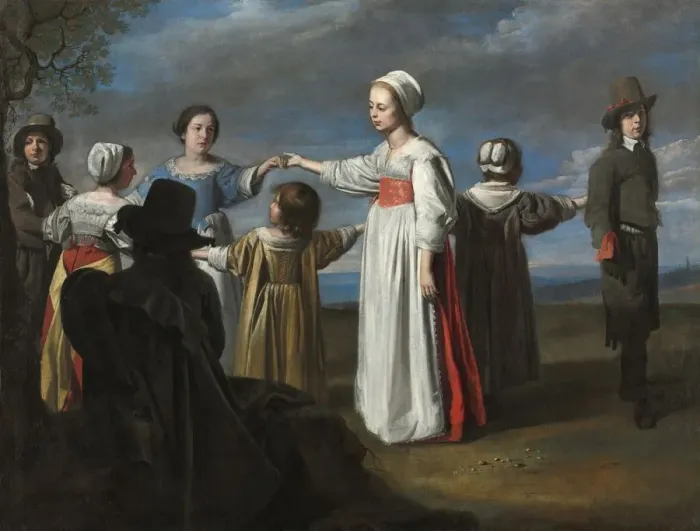 Framed Print : Children Dancing, c. 1650. Creator: Le Nain (French), circle of