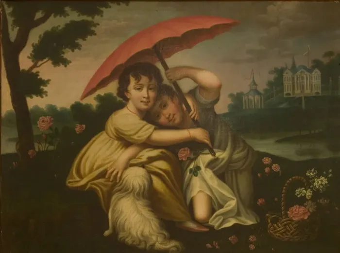 Framed Print : Children, Early 19th cen Artist: Anonymous Framed Print : Children, Early 19th cen Artist: Anonymous