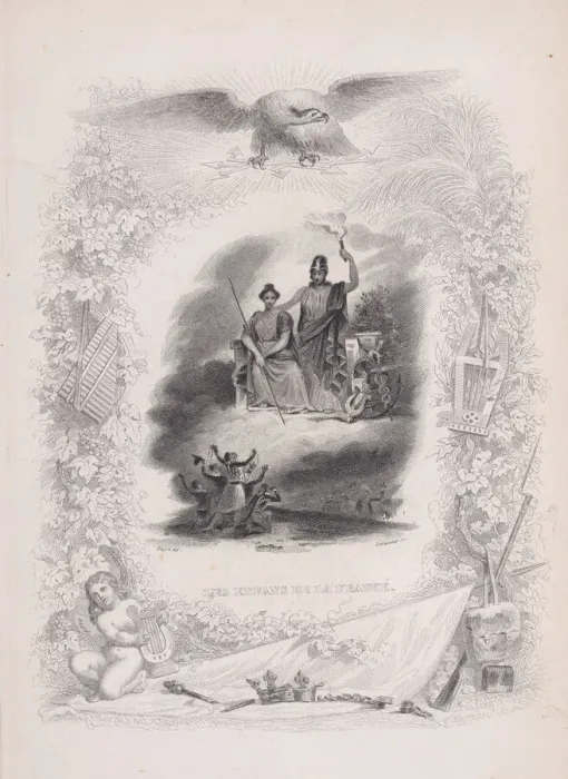 Framed Print : The Children of France, from The Songs of Beranger, 1829 Framed Print : The Children of France, from The Songs of Beranger, 1829