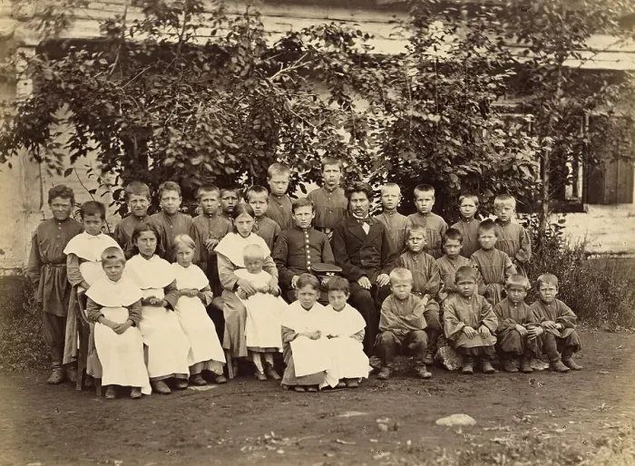 Framed Print : Children at the Kara Orphanage, 1891. Creator: Aleksei Kuznetsov Framed Print : Children at the Kara Orphanage, 1891. Creator: Aleksei Kuznetsov