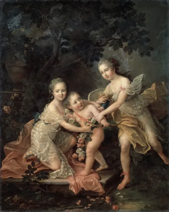 Framed Print : Children of Louis Philippe, duc d Orleans, 18th century Framed Print : Children of Louis Philippe, duc d Orleans, 18th century