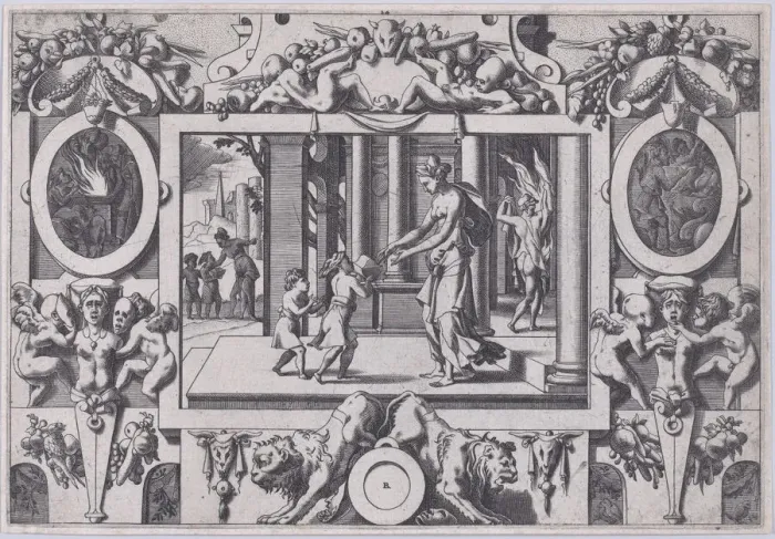 Framed Print : The Children of Medea and Jason Give Creusa the Fatal Present (Par ses deux fils à Framed Print : The Children of Medea and Jason Give Creusa the Fatal Present (Par ses deux fils à