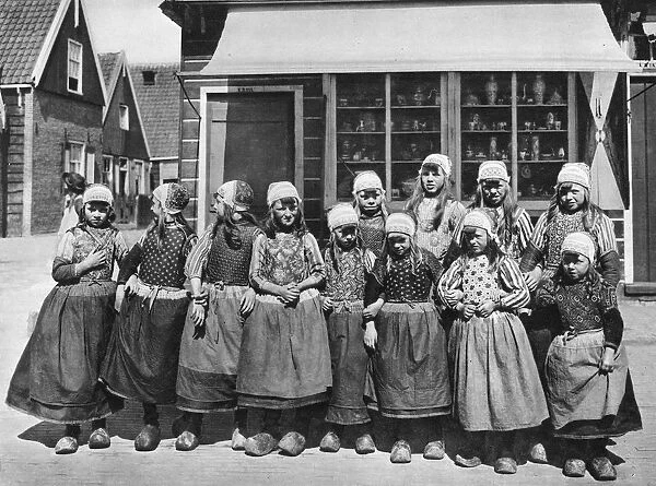 Children in national costume, Marken, Netherlands, c1934
