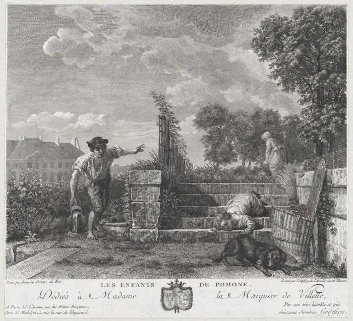 Framed Print : The Children of Pomona, 1778. Creator: Francois Godefroy Framed Print : The Children of Pomona, 1778. Creator: Francois Godefroy