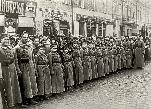 Children as Red Army men. Moscow, December 17, 1923