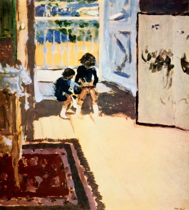 Framed Print : Children in a Room, 1909. Artist: Edouard Vuillard Framed Print : Children in a Room, 1909. Artist: Edouard Vuillard