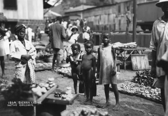 Framed Print : Children, Sierra Leone, 20th century Framed Print : Children, Sierra Leone, 20th century
