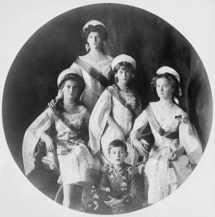 Framed Print : Children of Tsar Nicholas II of Russia, c1910-c1914