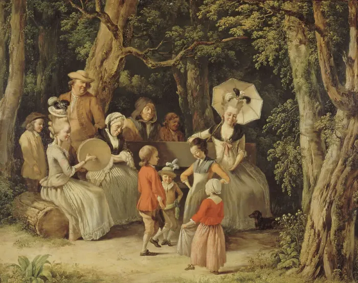 Framed Print : Children's dance. Creator: Jean-Jacques de Boissieu