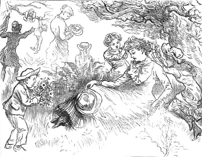 Framed Print : Children's Day in the Country: The Favourite Teacher, 1881. Creator: Unknown. Children's Day in the Country: The Favourite Teacher, 1881. Creator: Unknown Framed Print : Children's Day in the Country: The Favourite Teacher, 1881. Creator: Unknown. Children's Day in the Country: The Favourite Teacher, 1881. Creator: Unknown