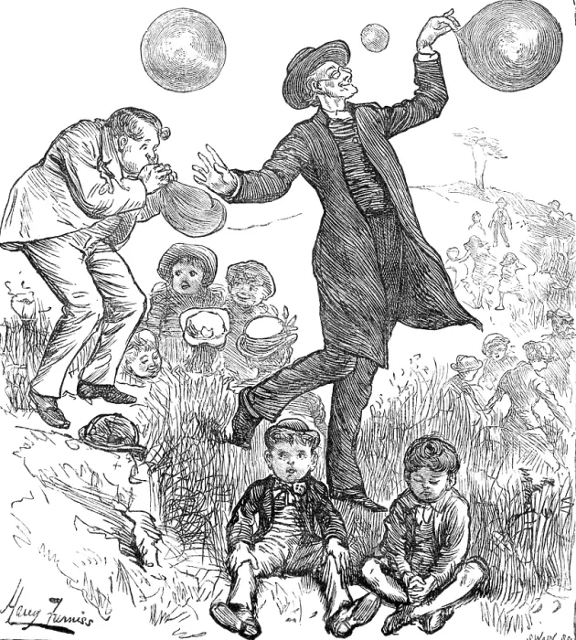 Framed Print : Children's Day in the Country: Signal for Departure, 1881. Creator: Unknown. Children's Day in the Country: Signal for Departure, 1881. Creator: Unknown Framed Print : Children's Day in the Country: Signal for Departure, 1881. Creator: Unknown. Children's Day in the Country: Signal for Departure, 1881. Creator: Unknown