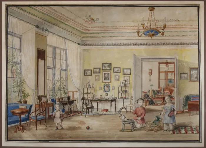 Framed Print : Childrens Room at the Governor House in Reval Framed Print : Childrens Room at the Governor House in Reval
