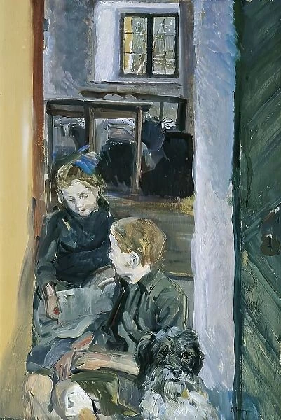 Children's study, around 1912 / 1913. Creator: Carl Fahringer