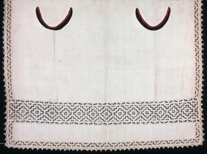Framed Print : Childs Apron (Made from a Cover), Italy, 1875 / 1900. Creator: Unknown Framed Print : Childs Apron (Made from a Cover), Italy, 1875 / 1900. Creator: Unknown