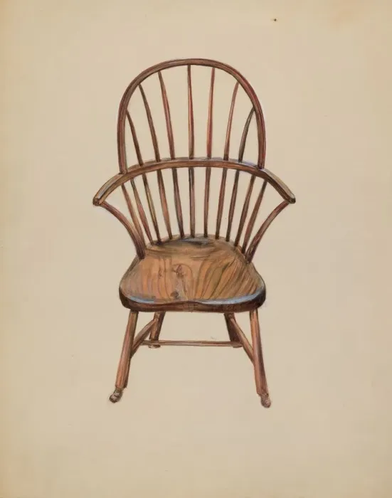 Framed Print : Childs Arm Chair, c. 1936. Creator: Mina Lowry Framed Print : Childs Arm Chair, c. 1936. Creator: Mina Lowry