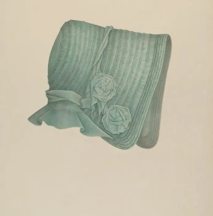 Framed Print : Childs Bonnet, 1935 / 1942. Creator: Melita Hofmann Framed Print : Childs Bonnet, 1935 / 1942. Creator: Melita Hofmann