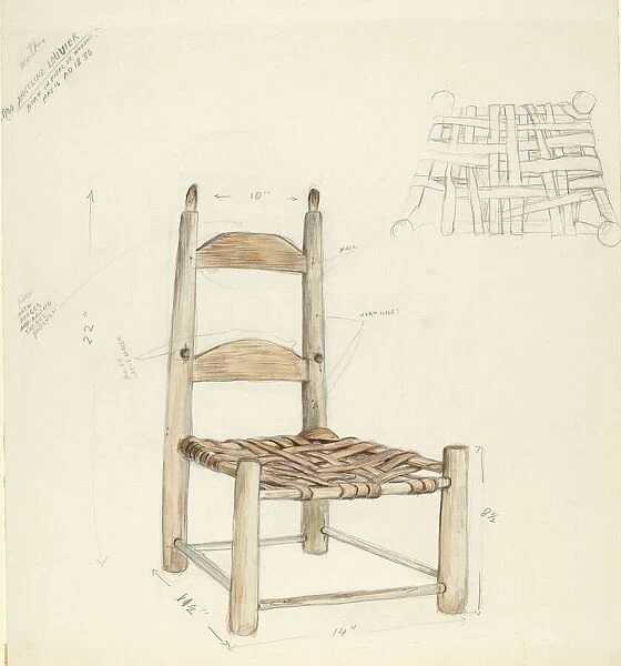 Child's Chair, 1935 / 1942. Creator: Unknown