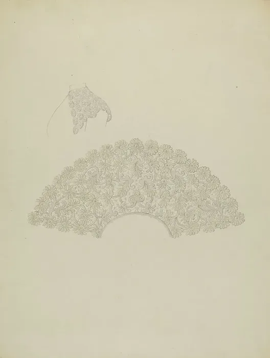 Framed Print : Child's Collar, c. 1936. Creator: Doris Beer Framed Print : Child's Collar, c. 1936. Creator: Doris Beer