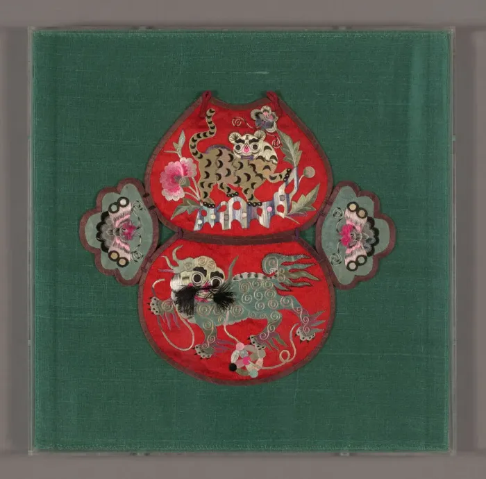 Framed Print : Childs Collar, China, Qing dynasty (1644- 1911), late 19th century. Creator: Unknown Framed Print : Childs Collar, China, Qing dynasty (1644- 1911), late 19th century. Creator: Unknown