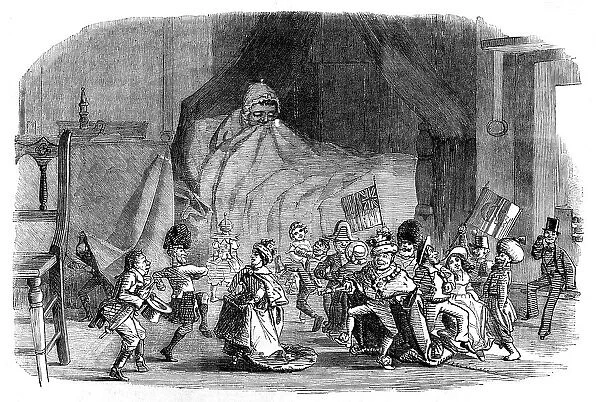 A Child's Dream of Twelfth Night - drawn by Charles Keene, 1854. Creator: Unknown