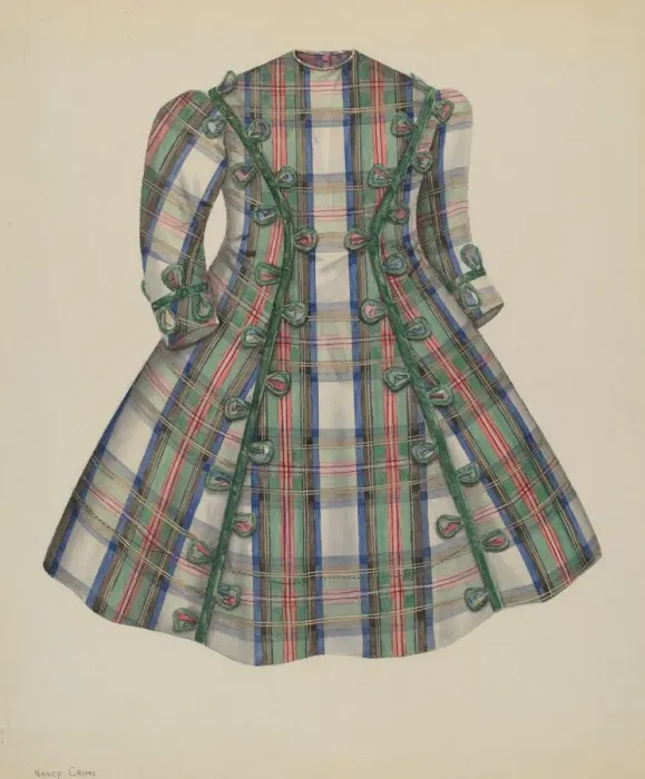 Framed Print : Childs Dress, 1935 / 1942. Creator: Nancy Crimi Framed Print : Childs Dress, 1935 / 1942. Creator: Nancy Crimi