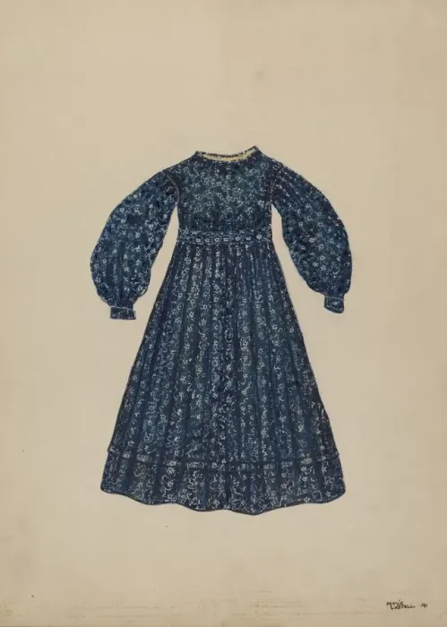 Framed Print : Childs Dress, 1941. Creator: Marie Lutrell Framed Print : Childs Dress, 1941. Creator: Marie Lutrell