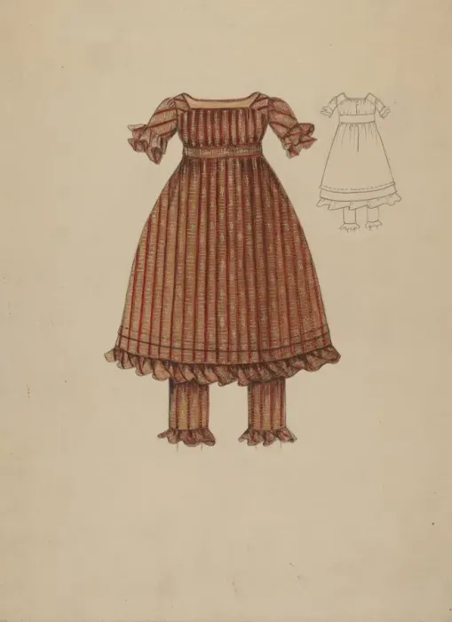 Framed Print : Childs Dress, c. 1936. Creator: Margaret Concha Framed Print : Childs Dress, c. 1936. Creator: Margaret Concha