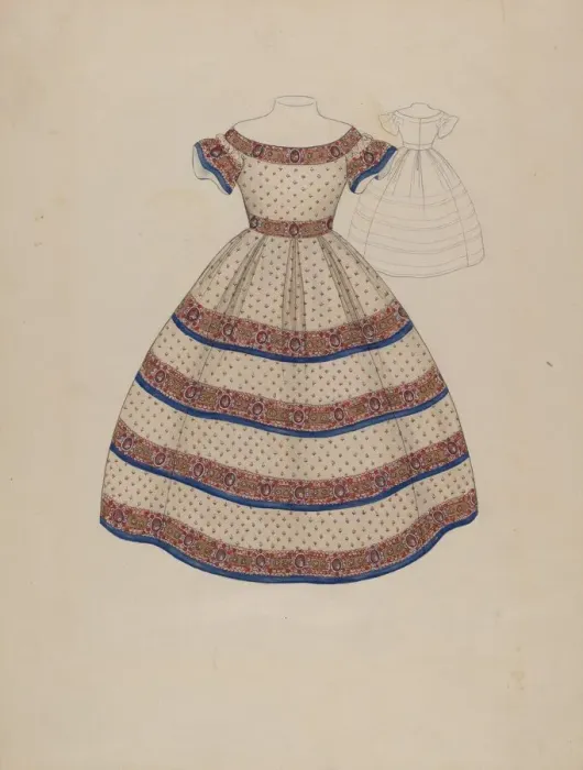 Framed Print : Childs Dress, c. 1936. Creator: Melita Hofmann Framed Print : Childs Dress, c. 1936. Creator: Melita Hofmann