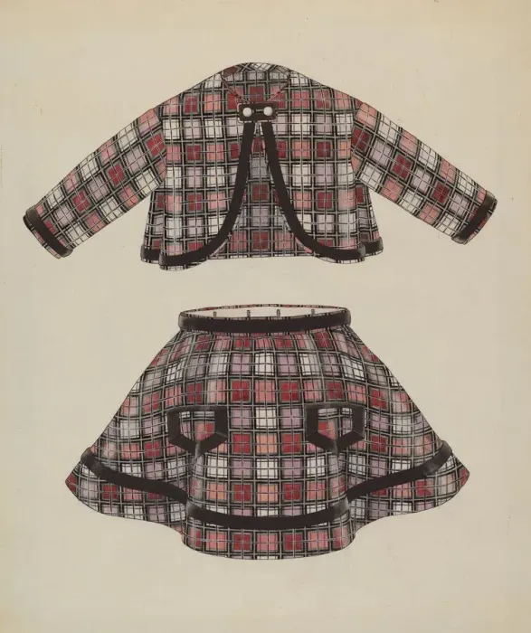 Framed Print : Childs Dress, c. 1936. Creator: Syrena Swanson Framed Print : Childs Dress, c. 1936. Creator: Syrena Swanson