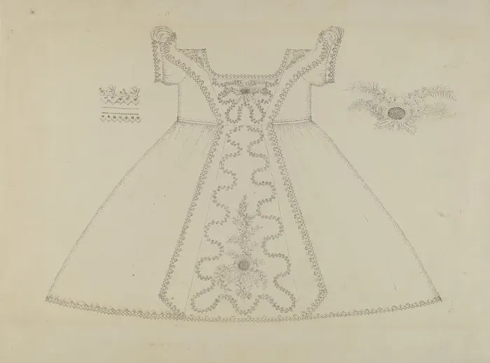 Framed Print : Child's Dress, c. 1937. Creator: Evelyn Bailey Framed Print : Child's Dress, c. 1937. Creator: Evelyn Bailey