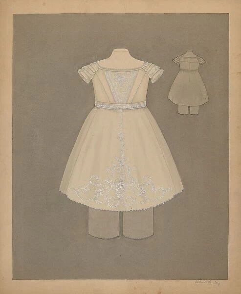 Childs Dress, c. 1937. Creator: Gertrude Lemberg